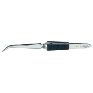 Knipex 92 95 90 Cross-Over Tweezers 160mm Plastic Handle Bent